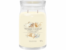 Svíčka ve skleněné dóze Yankee Candle, Jemná vlna a ambra, 567 g