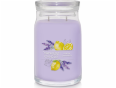 Svíčka ve skleněné dóze Yankee Candle, Citrón a levandule, 567 g