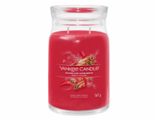 Svíčka ve skleněné dóze Yankee Candle, Třpytivá skořice, 567 g