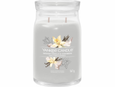 Svíčka ve skleněné dóze Yankee Candle, Kouřová vanilka a kašmír, 567 g