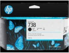 HP 738 300-ml Black DesignJet Ink Cartridge