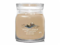 Svíčka ve skleněné dóze Yankee Candle, Ambra a santalové dřevo, 368 g