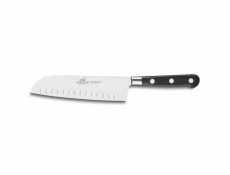 Kuchyňský nůž Lion Sabatier, 814750 Idéal Inox, Santoku nůž, čepel 18 cm z nerezové oceli, POM rukojeť, plně kovaný, nerez nýty