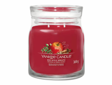 Svíčka ve skleněné dóze Yankee Candle, Věnec z červených jablíček, 368 g