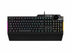 ASUS klávesnice TUF GAMING K1 (RA04), membránová, US, černá