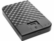 Vnější disk doslovně HDD otisky prstů zabezpečit 2 TB Black (53651)