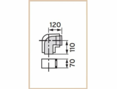 Vaillant soustředný koleno DN80/125 87 ° 303210