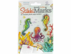 Myšlení dárky StikkiMarks Under the Sea Bookmarks Water