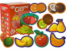 Vzdělávací puzzle LEANToys pro miminka Fruits 5 dílů 40 kusů