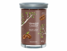 Svíčka ve skleněném válci Yankee Candle, Pralinka a bříza, 567 g