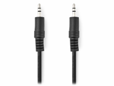 NEDIS stereo audio kabel/ 3,5mm jack zástrčka - 3,5mm jack zástrčka/ černý/ bulk/ 1m