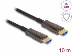 Delock Aktivní optický kabel HDMI s kovovým pancéřováním, 8K 60 Hz, 10 m