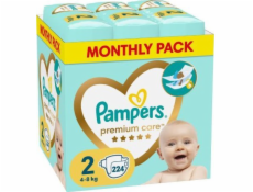 Pampers Premium Care Plenky Velikost 2, 4-8kg, 224ks