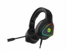 CANYON Herní headset Shadder GH-6, LED, PC/PS4/Xbox, Deep bass, kabel 2m, USB+2x3,5F TRS jack + rozbočovač