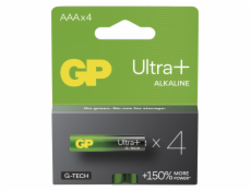 GP Alkalická baterie ULTRA PLUS AAA (LR03)- 4ks