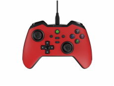 Drátový gamepad Genesis MANGAN 300, pro PC/Switch/Mobil, červený