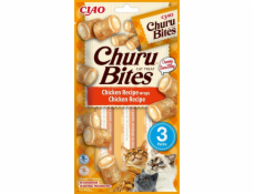 Churu Cat Bites Chicken wraps&Chicken Purée 3x10g