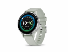 Garmin Venu 3S, Silver/Sage grey, Silicone band