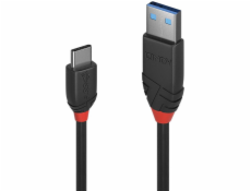 Kabel USB 3.2 Gen 2, USB-A samec > USB-C samec, Black Line