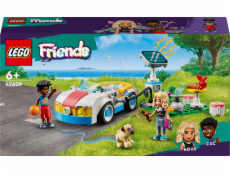  LEGO 42609 Friends Elektrické auto s nabíjecí stanicí, Stavebnice