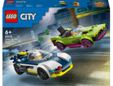  LEGO 60415 Městské policejní auto a automobilová honička, stavebnice