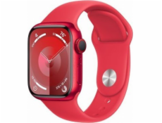 Hodinky Series 9 GPS + Cellular, 41 mm (PRODUCT)ČERVENÉ hliníkové pouzdro se sportovním páskem (PRODUCT)RED – M/L