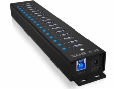  Hub IB-HUB1717 16+1 port USB HUB, 16x USB + 1x USB pro nabíjení, USB 3.2 Gen 1, napájení 96W