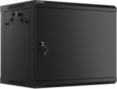 LANBERG WF01-6409-00B LANBERG RACK CABINET 19” WALL-MOUNT 9U/600X450 FOR SELF-ASSEMBLY WITH METAL DOOR BLACK (FLAT PACK)