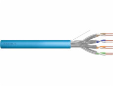 Inštalačný kábel ICT kategórie 6A, U/FTP, Dca, pevný, AWG 23/1, LSOH, 100m, zmršťovacia fólia Modrá