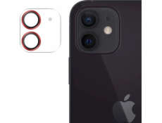 JOYSOOMOM JOYROMOM SHINING SIRESE TIMPED GLASE pro celou kameru objektivu pro iPhone 12 Mini Red (JR-PF686)