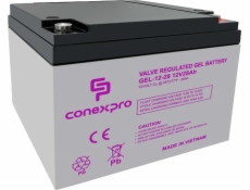 Baterie Conexpro GEL-12-28 GEL, 12V/28Ah, T12-M5, Deep Cycle 