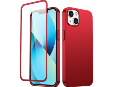 Joyroom Joyroom 360 Plné pouzdro pro iPhone 13 Zadní pouzdro a přední + červené temperované sklo (JR-BP927 Red)