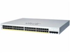 Cisco switch CBS220-48FP-4X (48xGbE,4xSFP+,48xPoE+,740W) - REFRESH