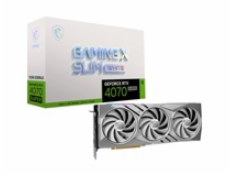 MSI VGA NVIDIA GeForce RTX 4070 SUPER 12G GAMING X SLIM WHITE, RTX 4070 SUPER, 12GB GDDR6X, 3xDP, 1xHDMI