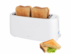 Clatronic TA 3802 weiß 4 Scheiben-Langschlitztoaster