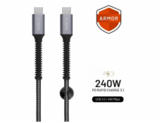 Fixed kabel USB-C/C 2m FIXDA-CC2-GR