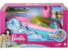 Barbie panenka Barbie s motorovým člunem (GRG29)