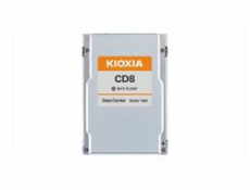 Kioxia Data Center SSD, CD8-R Series, 7680 GB, SIE, PWPD:1, PCIe Gen4 1x4, U.2 15mm, 7100/6000 MB/s, 1150/200K IOPS