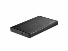 AXAGO,  EE25-XA, USB 2.0 - SATA 2,5" externý hliníkový box Black