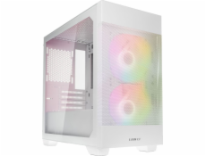 Lian Li LANCOOL 205M Mesh Micro ATX Case, tvrzené sklo - bílá