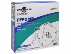 CHERRY 6ks Respirátor QRYW202005 s filtrační třídou ochrany FFP2 NR  bílý / stupeň filtrace > 95%