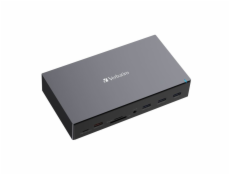 Verbatim USB-C Pro Docking Station CDS-17, 17portů: USB-A,USB-C, HDMI, DP, Audio, SD+microSD, RJ45