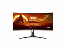 AOC MT VA LCD WLED 34  CU34G2XP/BK - VA panel, 3440x1440, 180Hz, 1ms, 2xHDMI, 2xDP, repro, nast. vyska, zakriven