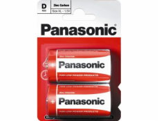 Baterie velké mono Panasonic Zinc (vel. D v blistru) 2ks