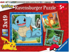 Dětské puzzle Charmander, Bulbasaur a Squirtle