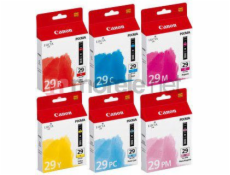 Inkoust Canon PGI-29 MULTIPACK (azurová, purpurová, žlutá, fotoazurová, foto purpurová, červená)