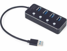 Gembird USB HUB I/O HUB USB3 4PORT/UHB-U3P4P-01 GEMBIRD