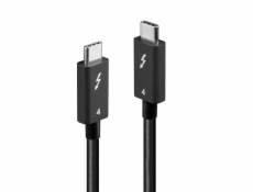 Lindy USB kabel - USB-C (M) na USB-C (M) - USB4 / Thunderbolt 3 / Thunderbolt 4 - 1 m - pasivní, kulatý, USB napájecí zdroj (100 W)