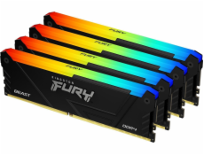 Paměť Kingston Fury Beast RGB, DDR4, 64 GB, 3200 MHz, CL16 (KF432C16BB12AK4/64)