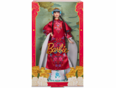 Mattel Barbie panenka Lunar New Year Signature s červeným květinovým hábitem